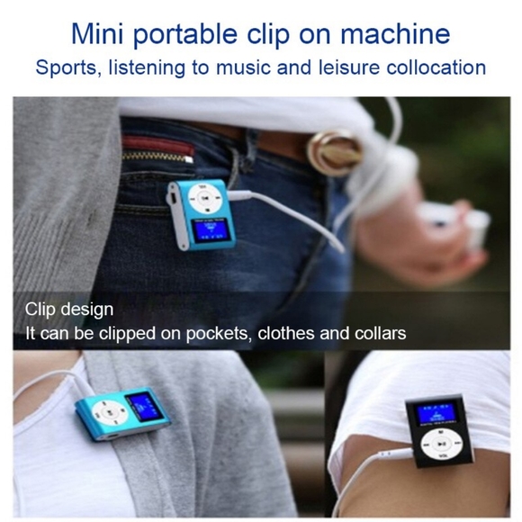 World's smallest MP3 multimedia player, retro look clips on w expandable memory - Picture 2 of 7